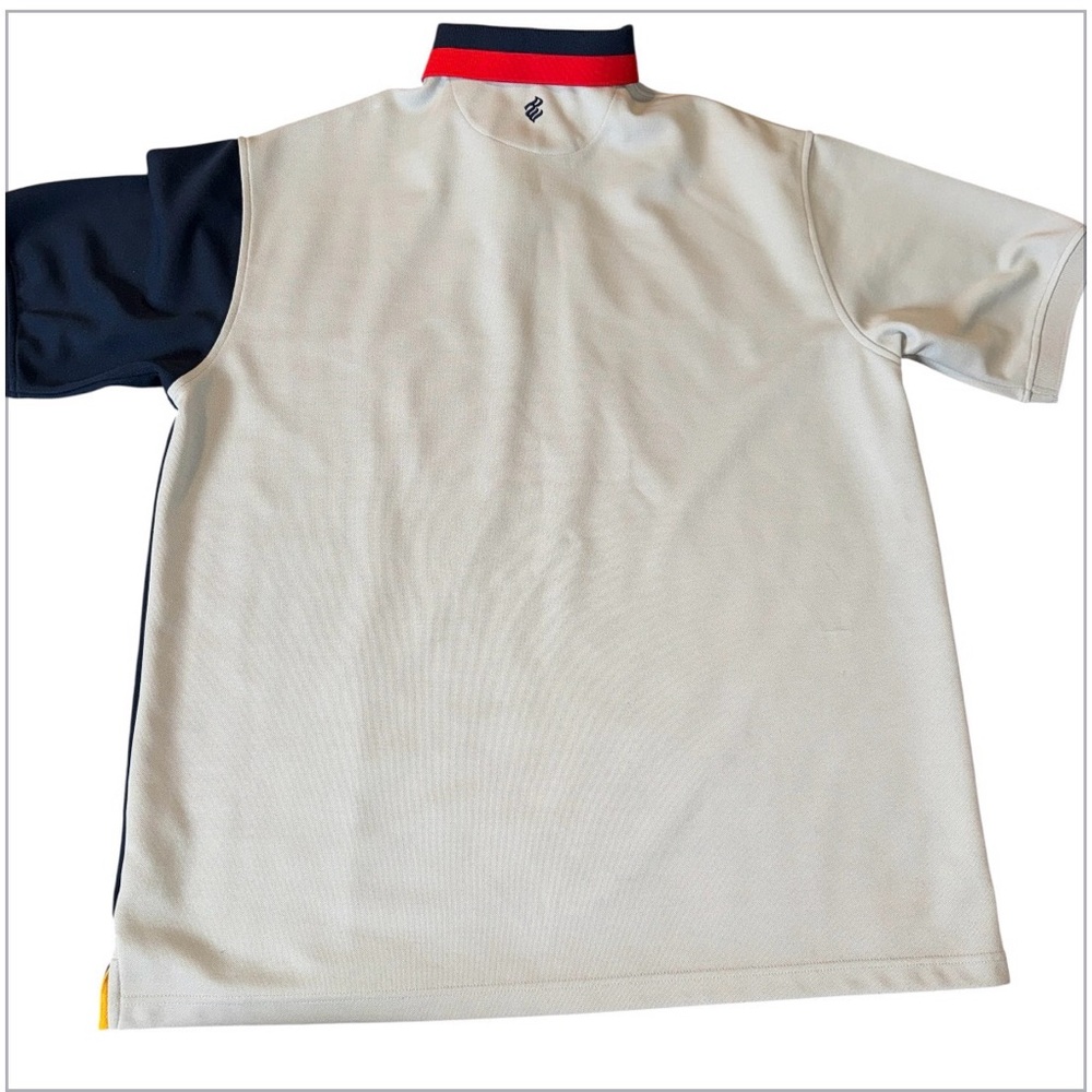 Vintage Rocawear Polo Shirt XXL Gray Red Navy Y2K Hip Hop Jay-Z Mesh Jersey 2XL - Picture 3 of 7